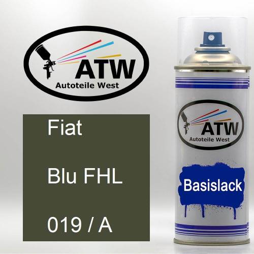 Fiat, Blu FHL, 019 / A: 400ml Sprühdose, von ATW Autoteile West.